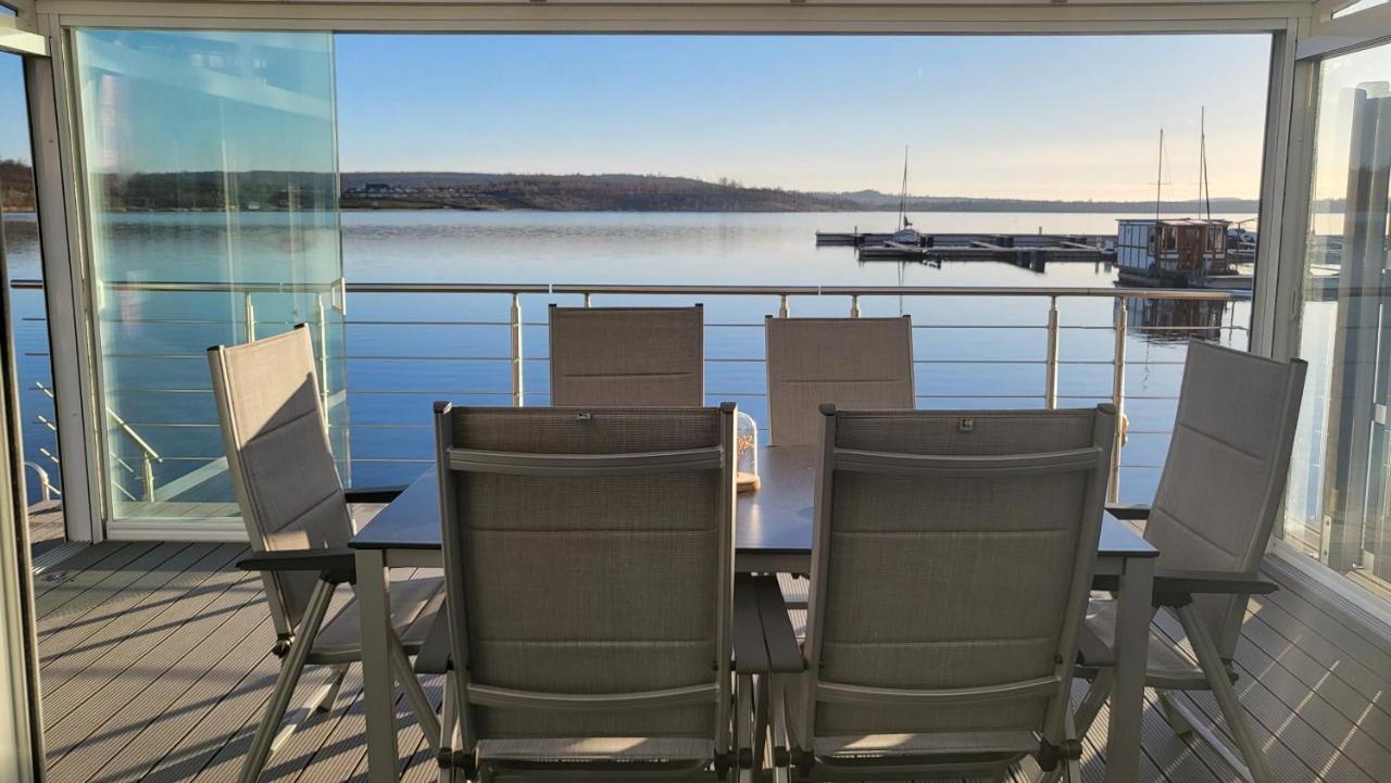 Seehaus Pippa mit Sauna&Whirlpool direkt am See Mucheln Exterior foto